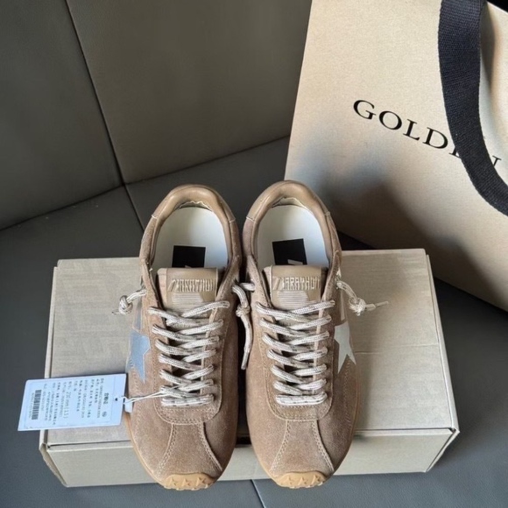 Golden Goose Tan and White Loafers - Picture 3 of 8
